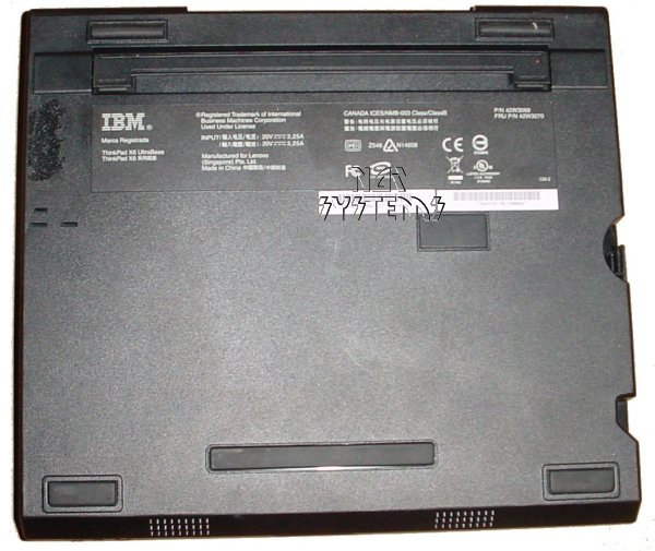 IBM / Lenovo Port Replicator / Docking Station / X6 UltraBase: Thinkpad X60, X60s, X61 laptop (NOT tablet).